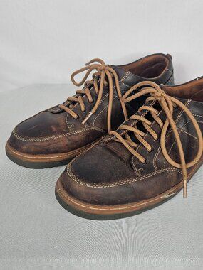 Florsheim Work Shoes 11D | Leather Steel Toe | Lace Up Brown